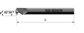 Bohrstange Stahl S20S SDNCR11 rechts für DC..11T3
